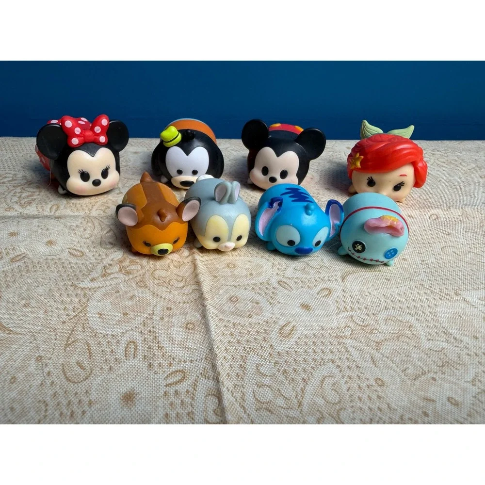 Disney Tsum Tsum Vinyl Lot Minnie Mickey Goofy Ariel Stitch Scrump Bambi Thumper